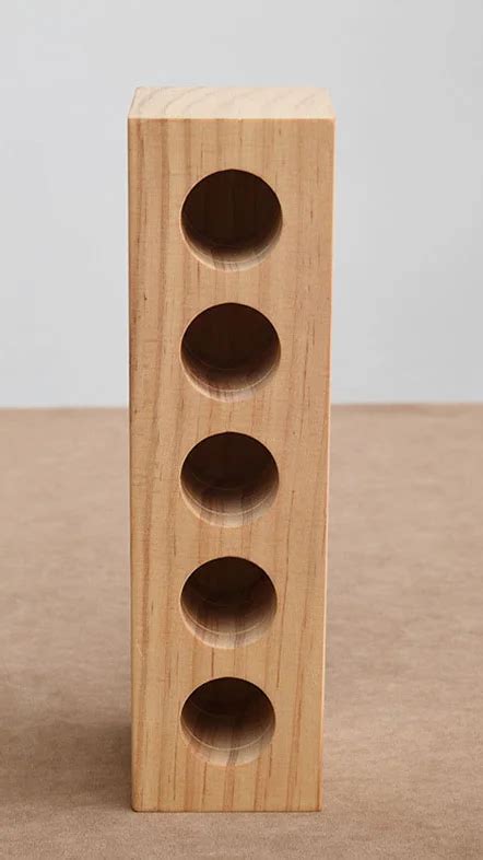 Wooden Colorimetric Glass Test Tube Rack Creative Multifunctional Test