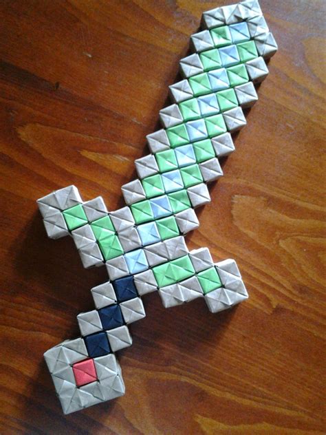 Minecraft Papercraft Sword Artesanato De Minecraft Passo A Passo ...