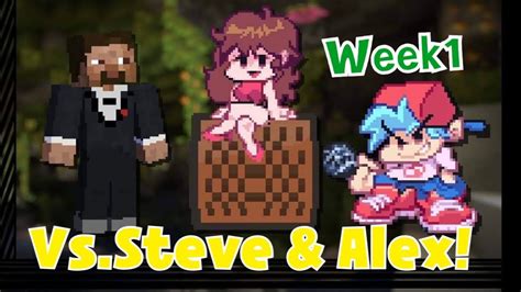 Friday Night Funkin Vs Steve And Alex Week 1 1 Fnf Mod Normal