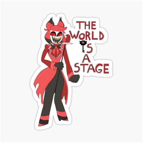 Alastor Hazbin Hotel Sticker For Sale By Quistlor Redbubble