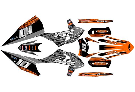 Graphic Kit KTM EXC EXC F 2020 2023 Tiger Kitdeco Moto Fr