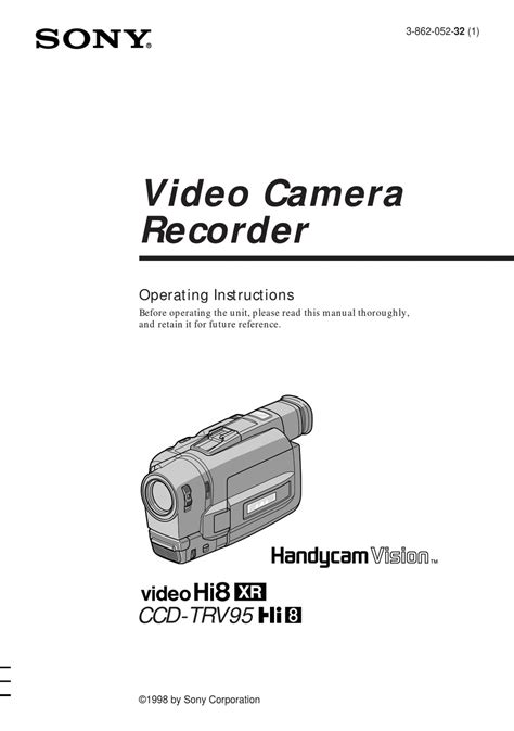 Sony Handycam Vision Ccd Trv Hi Operating Instructions Manual Pdf