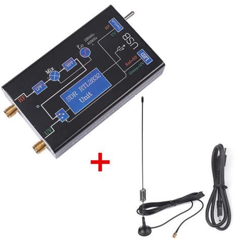 100KHz 1 7GHz Full Band RTL SDR Upconverter USB Tuner Receiver 2832U