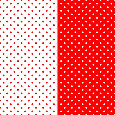 Red And White Polka Dots Digital Scrapbooking Paper Pack Etsy