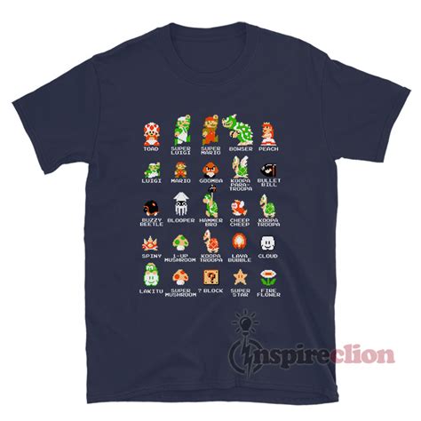 Nintendo Super Mario Bros Character T Shirt