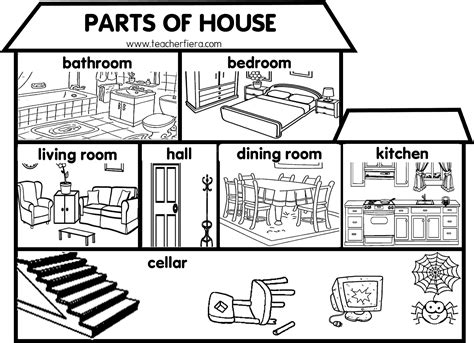 Rooms Of The House Worksheet For Kindergarten 60 Photo