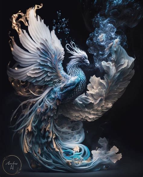 Magic Bird By Ambre Ai On Inst In Phoenix Artwork Phoenix Bird