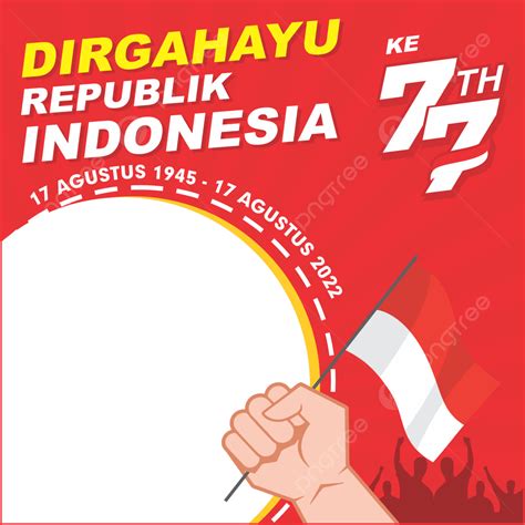 Dirgahayu Tahun Indonesia Twibbon Png Dirgahayu Twibbon