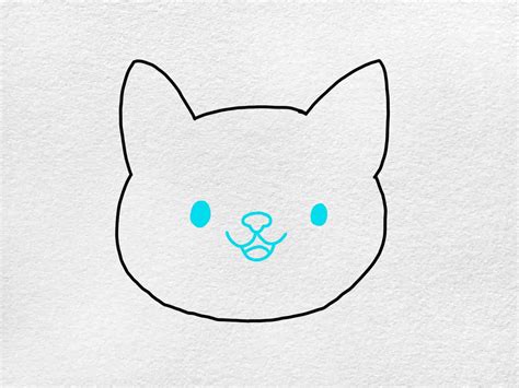 Easy Cat Face Drawing - HelloArtsy