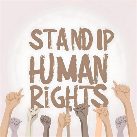 Premium Vector Stand Up For Human Rights Day Texture Social Media Post