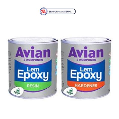 Jual Lem Epoxy Avian Resin Non Sag Hardener Komponen