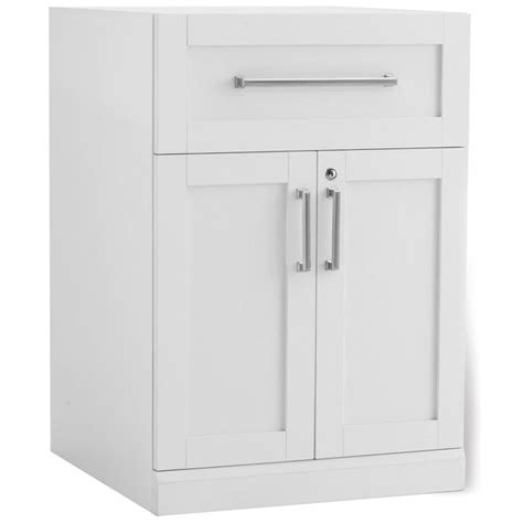 NewAge Products White 24-inch Wide x 24-inch Deep 2-door Cabinet Shaker ...