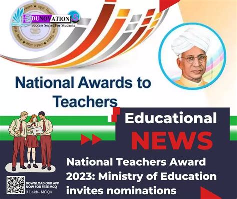 National Teachers Award 2023 Ministry Of Education Invites Nominations