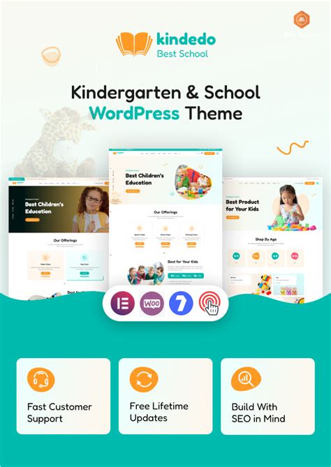 Kindedo - Kindergarten & School WordPress Theme + RTL - Education