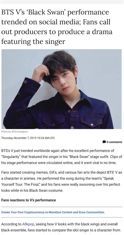 Kth Facts On Twitter Econotimes Wrote An Article About Btsv S