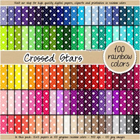 100 Star Digital Paper Seamless Christmas Digital Paper Christmas