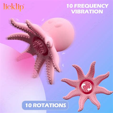 Licklip Octopus Vibrators Nipple Stimulate Vibration Sex Toys For Women Men Monster Nipple