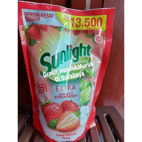 Jual SUNLIGHT Sabun Cuci Piring Korean Strawberry 560ml Shopee Indonesia