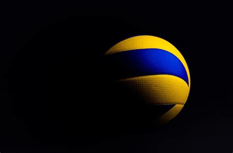 Premium Photo | Volleyball ball isolated on black background