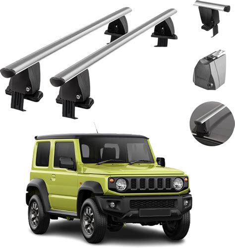 Pcs Aluminium Porte Bagages De Toit Adapt E Pour Suzuki Jimny