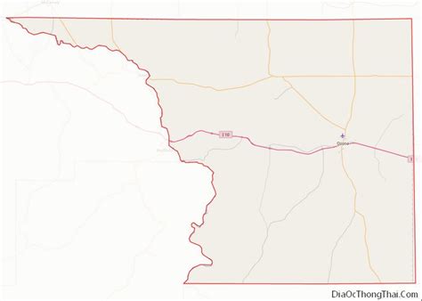 Map of Crockett County, Texas - Thong Thai Real