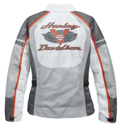 Harley Davidson® Womens Solarus H D Mesh Riding Jacket White 97157