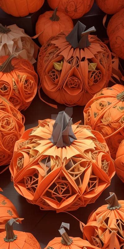 Origami Pumpkins by amethystangel777 on DeviantArt