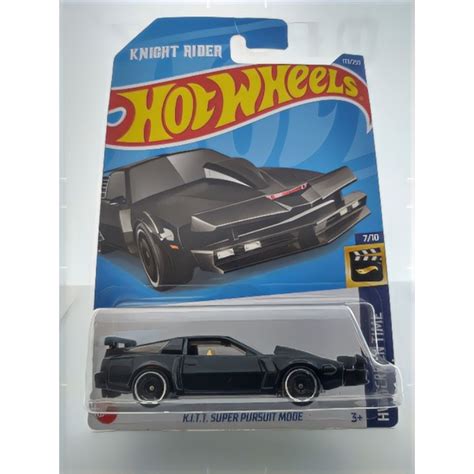 Hot Wheels Temático K I T T Super Pursuit Mode HCV Shopee Brasil