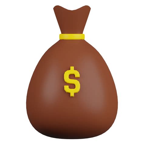 Money Bag 3d Illustration 10794621 Png