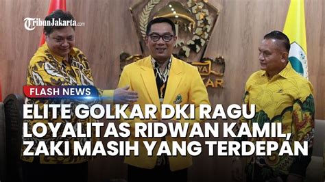 Kang Emil Otw Jakarta Loyalitasnya Malah Diragukan Elite Golkar Dki