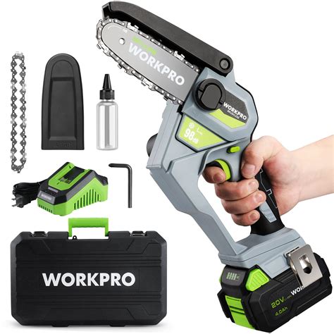 Snapklik Workpro Mini Chainsaw Brushless Cordless Power