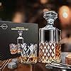 Amazon LIGHTEN LIFE Whiskey Decanter Set Italian Style Decanter