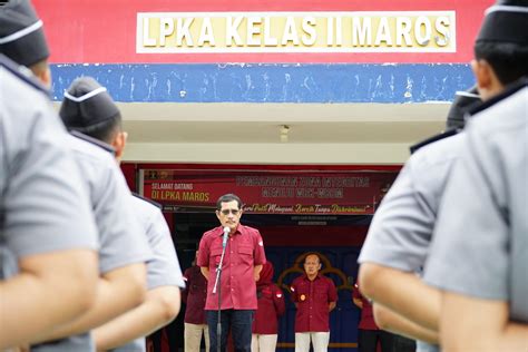 Perbantukan Pegawai Di Lapas Maros Liberti Sitinjak Jaga Disiplin