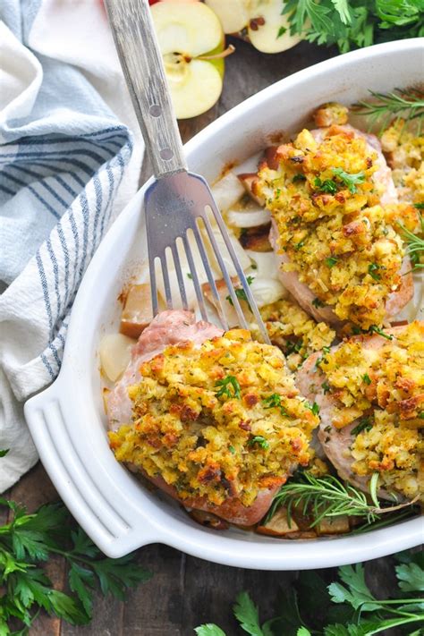 Pork Chops With Stuffing The Seasoned Mom