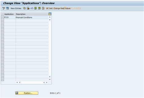 FICOBDT01 SAP Tcode FICO Configuration BDT Applications