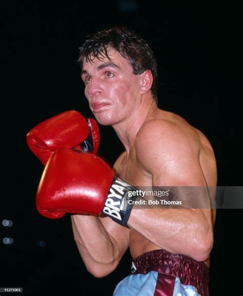 British Middleweight Boxer Mark Kaylor In Action Against Randy Smith