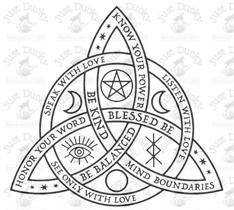 Triquetra Ii Svg Etsy Wiccan Symbols Wiccan Spell Book Celtic Symbols