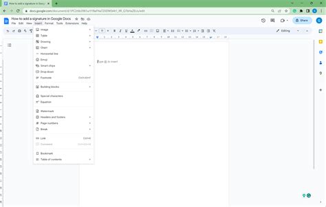 How To Add A Signature In Google Docs