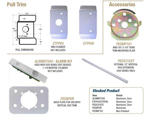 doormerica pull trim  accessories doors  specialties