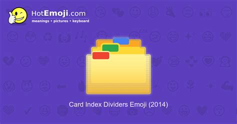 Card Index Dividers Emoji Meaning With Pictures From A To Z