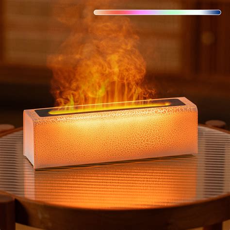 Vissko Rgb Flame Aroma Difusor Prote O Contra Escassez De Gua