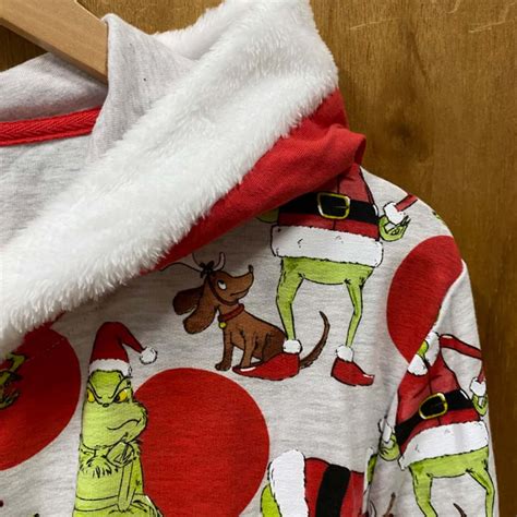 Peter Alexander The Grinch Onesie With Attached Santa Hat Size Xls