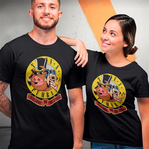 Camiseta Rei Leão Timão e Pumba Guns N Roses Sátira Elo7