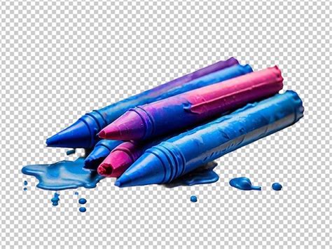 Premium Psd Blue Wax Children39s Crayon