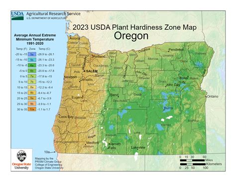 Oregon Climate Map