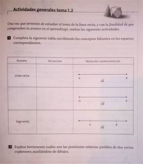 1 Completa La Siguiente Tabla Escribiendo Los Conceptos Faltantes En