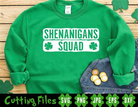 Shenanigans Squad St Patricks Day Svg Shenanigans Svg Squad Etsy