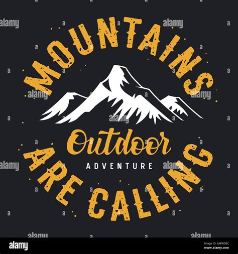 Mountain Illustration Outdoor Adventure Vector Graphics For T Shirt