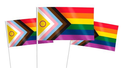 Intersex Progress Pride Handwaving Flags Hampshire Flag Company