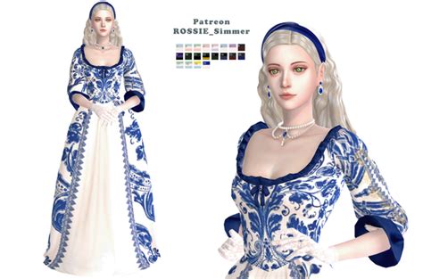 Sifix Mariadress Rossie Rc C Rossie Simmer In Dress Pattern